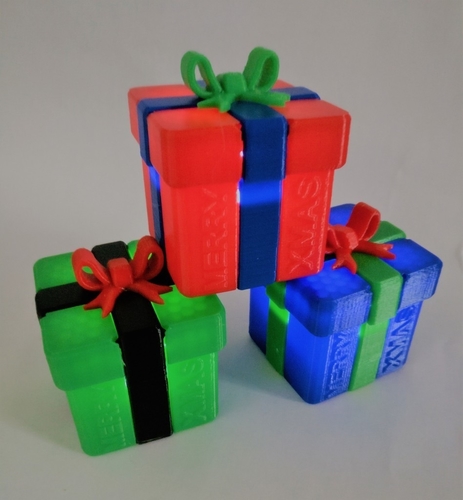 XMAS GIFT BOX with color customization 3D Print 193471