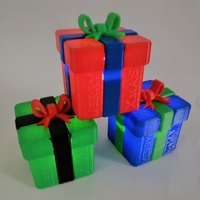 Small XMAS GIFT BOX with color customization 3D Printing 193471