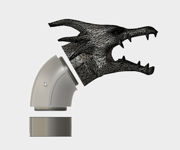 3D Printed Instant Pot Steam Dragon by pfjason