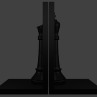 Small Chess Bookend 3D Printing 193601