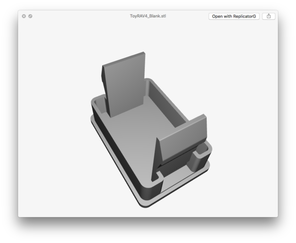 Toyota RAV4 (2017) switch BLANK 3D Print 193618