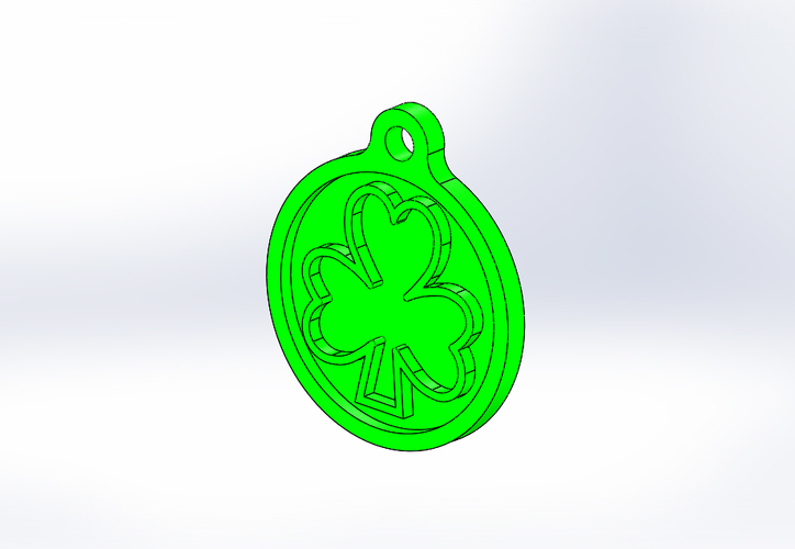 Key Chain-Irish Symbol-Style 2 3D Print 193648