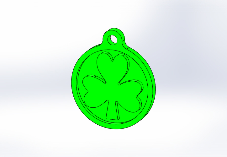 Key Chain-Irish Symbol-Style 1 3D Print 193650