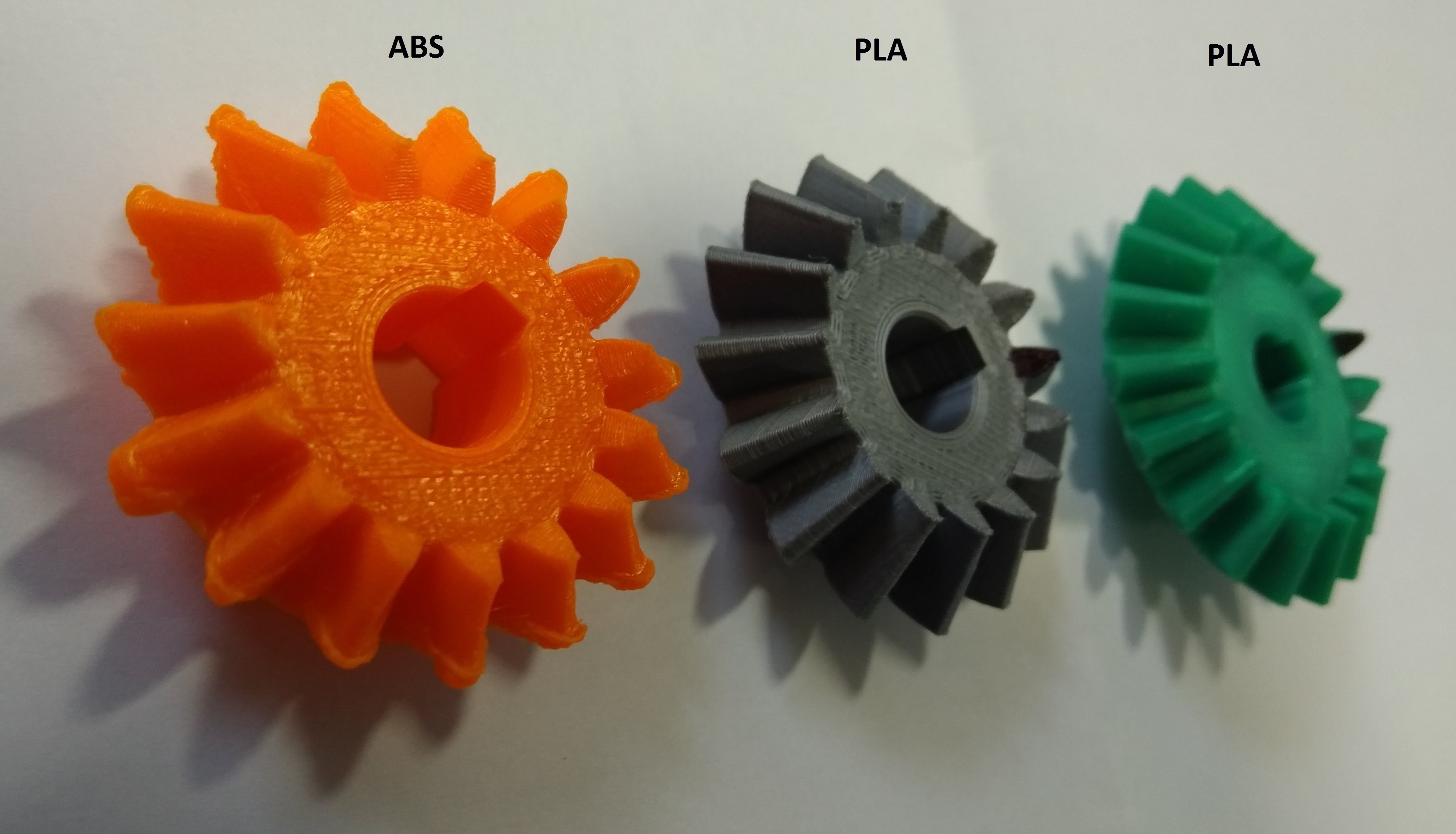 3D Printed Bevel Gears 5/6 by Charles Smith