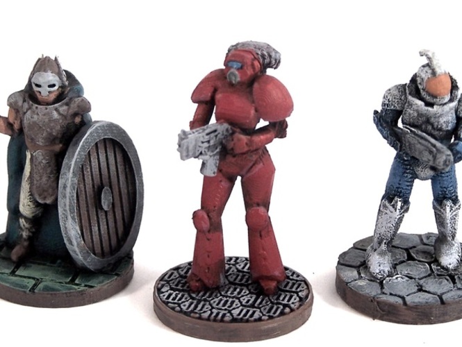 Female Space Trooper (supportless printing) 3D Print 1937