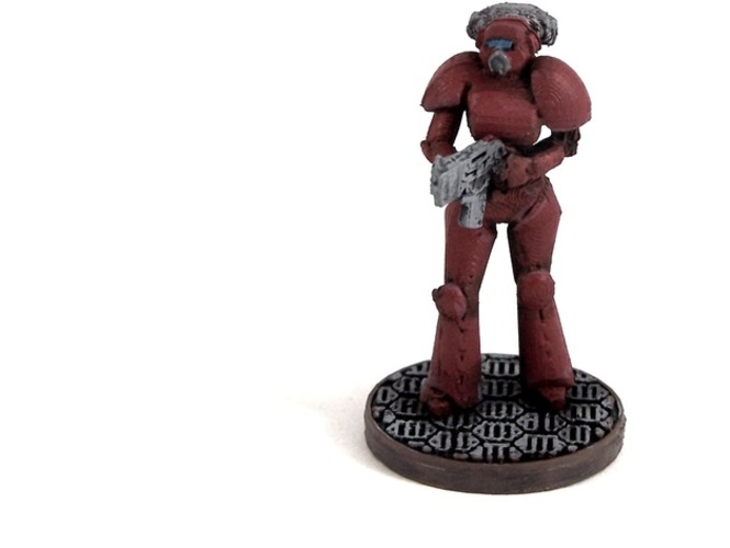 Female Space Trooper (supportless printing) 3D Print 1938