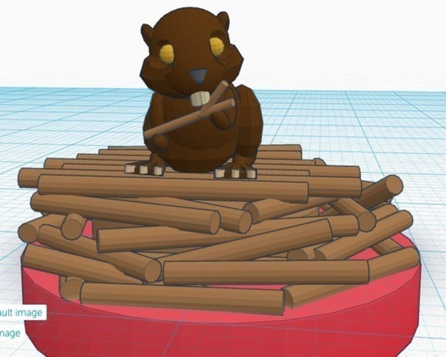 Beaver (Rock)  #Chess 3D Print 19380