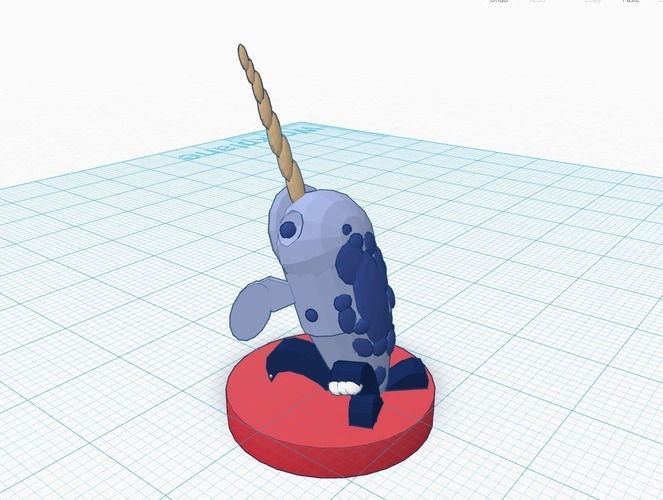 Narwhal (queen)  #Chess 3D Print 19383