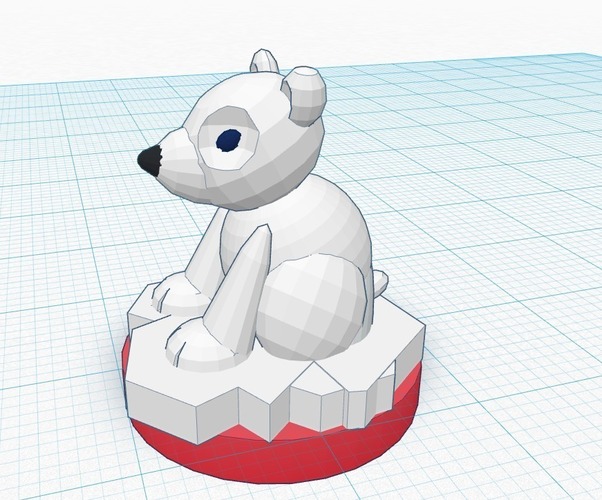 Polar Bear (Bishop) #Chess 3D Print 19388