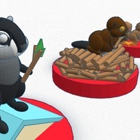 Canadian animals set for children  #Chess   - Thumbnail 3