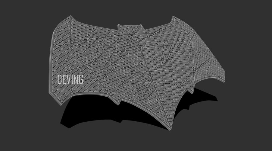 Batman JL emblem for cosplay 3D print model