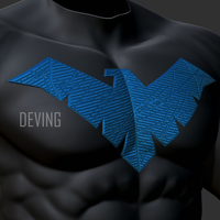 Nightwing chest emblem for cosplay  - Thumbnail 1