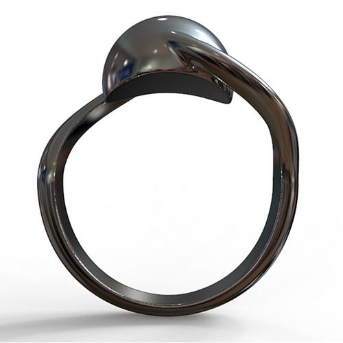 Sphere Twist Ring 3D Print 194178