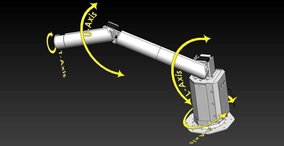 3D Printed Stepper Motor  Robotic Arm1 by wperko Pinshape