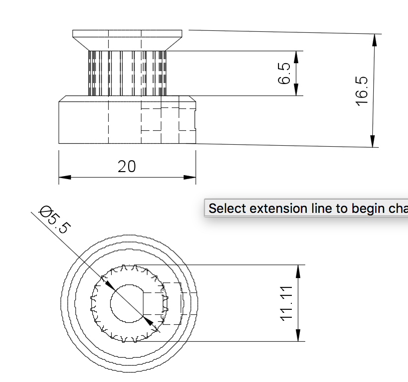 pulley bore diameter
