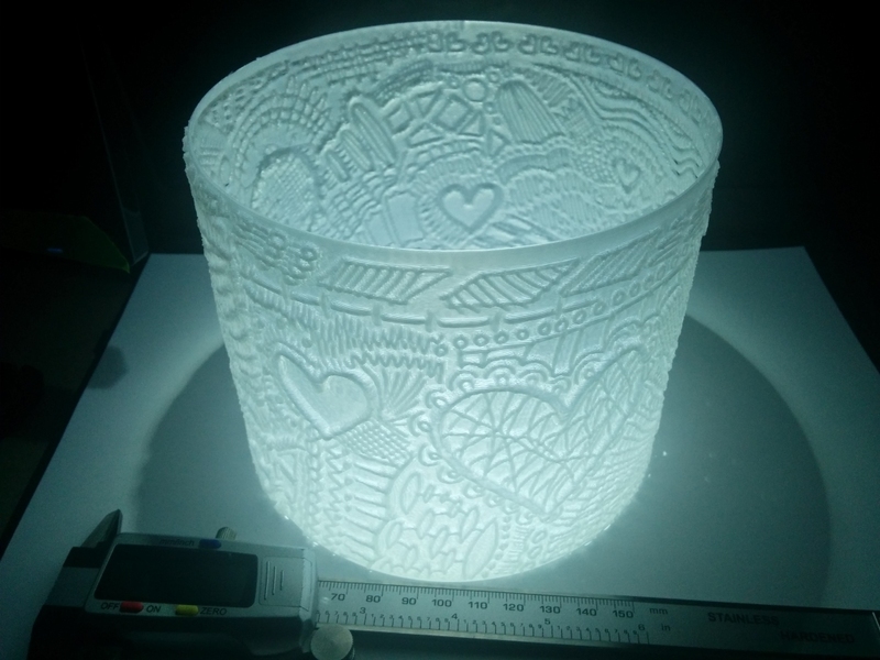 Lithophane Lampshade#3 Valentine