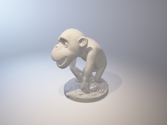 chimpanzee 3D Print 194421