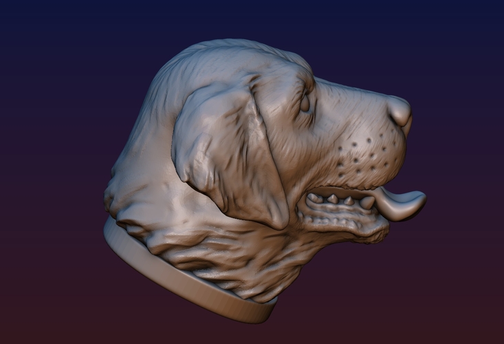 Labrador Head 3D Print 194539