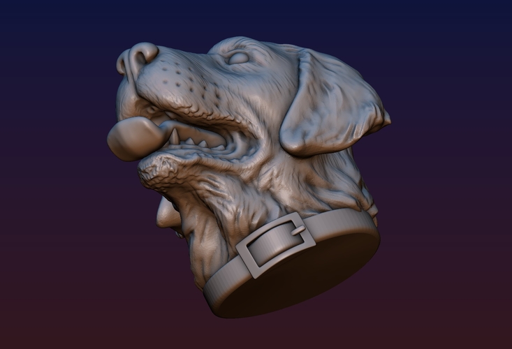 Labrador Head 3D Print 194543