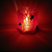 Small Spider's Web LED Candle holder 3D Printing 19458