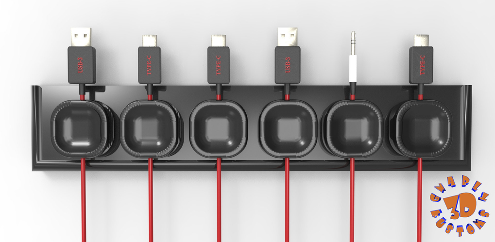 Magnetic Cable Management System 3D Print 194582