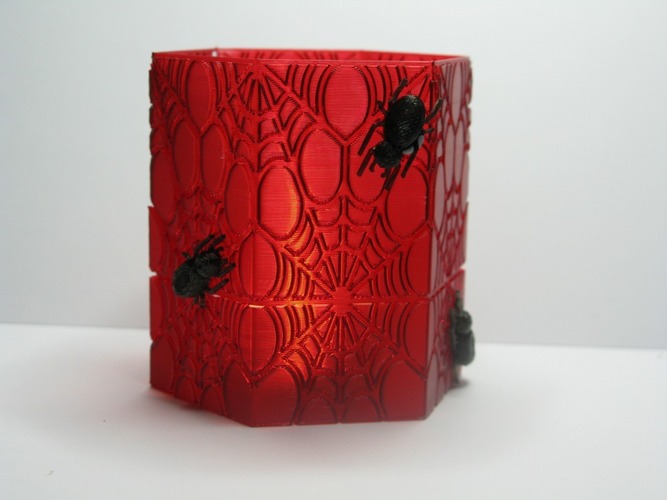 Spider's Web LED Candle holder 3D Print 19459