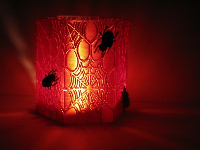 Spider's Web LED Candle holder 3D Print 19460