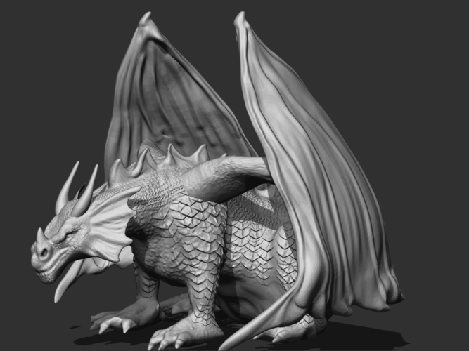 Dragon Statue 3D Print 194692