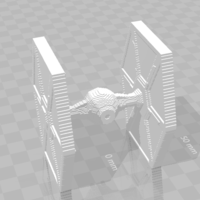 Small Cubixal Tie Fighter 3D Printing 194723