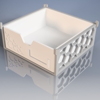 Modular Drawer-Box with hexagonal pattern - Thumbnail 1