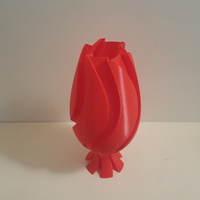 Small UpSideDown Classic Wave Vase 3D Printing 194993