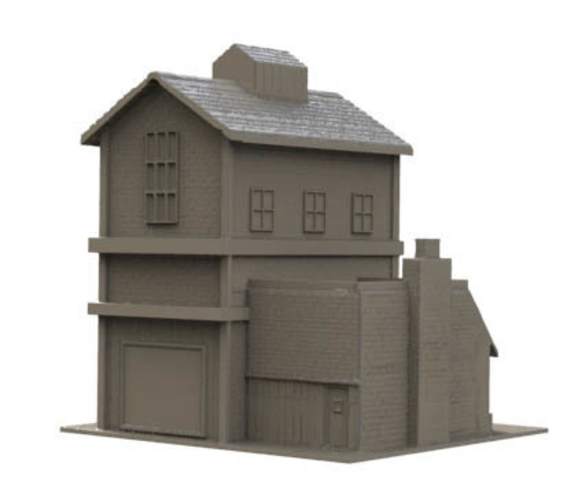 HO scale warehouse 3D Print 195010