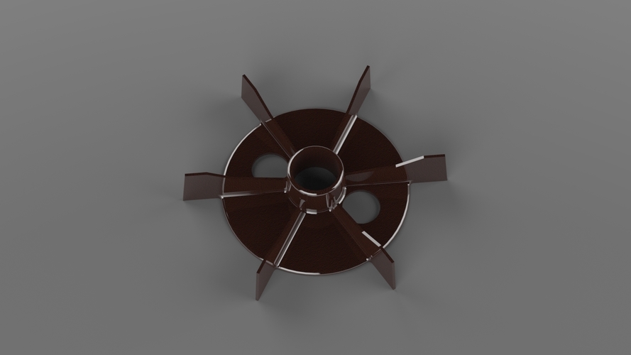 Fan for 1.5kW electric motor (d24,5mm) 3D Print 195214