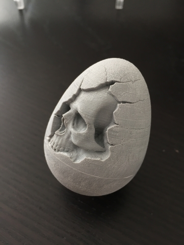 Skull Easter Egg 3D Print 195281