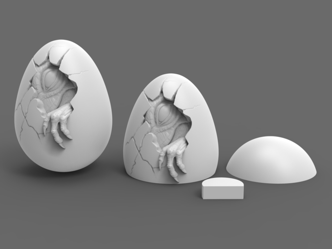 Jurassic Easter Egg 3D Print 195287