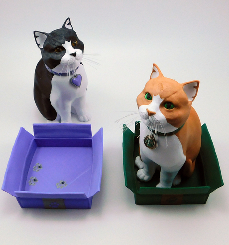 Schrodinky! Cat in a Box multi part multi extrusion 3D Print 195306
