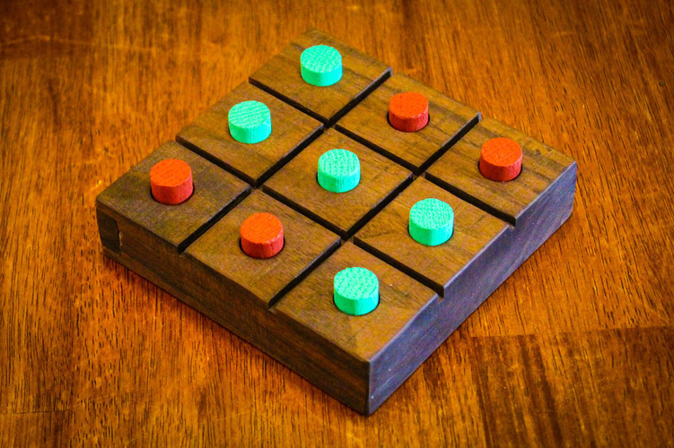 Tic Tac Toe Board Game 3D Print 195321