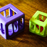 Small Caged Tetrahedron Puzzle 3D Printing 195340