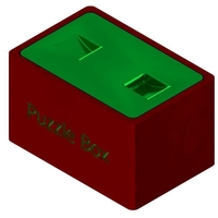 Small Nail Puzzle Box - 3D Print 3D Printing 195355