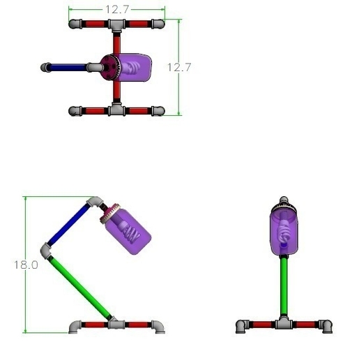 Pipe Lamp 3D Print 195405