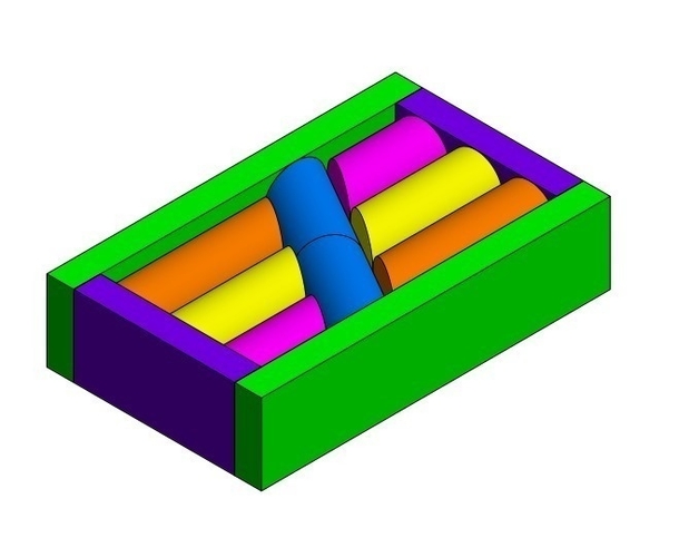 Dowel Puzzle 3D Print 195454