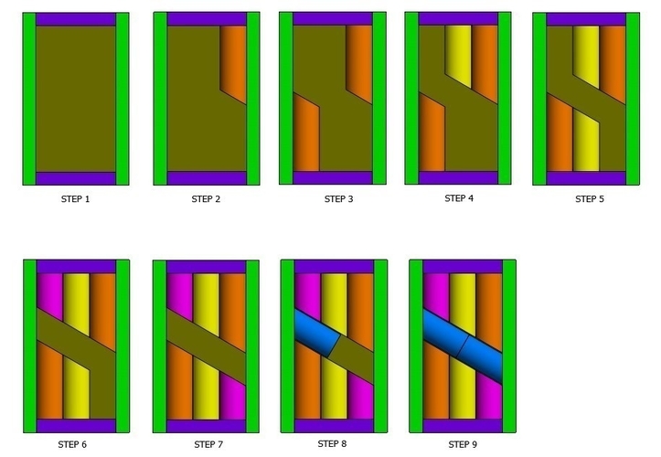 Dowel Puzzle 3D Print 195455