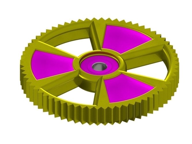 Nuclear Symbol Fidget Spinner 3D Print 195464