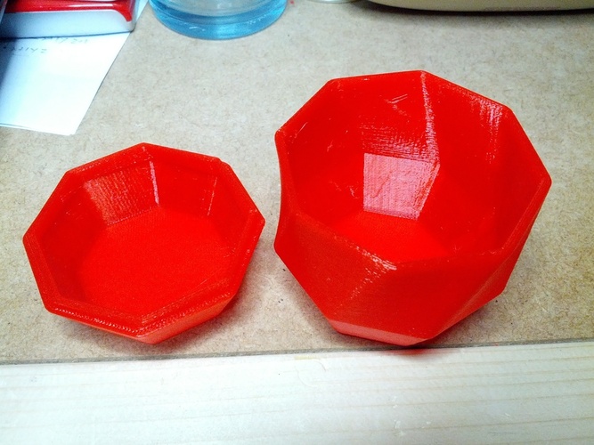 Twisted Octagonal Pot with Lid 3D Print 19548