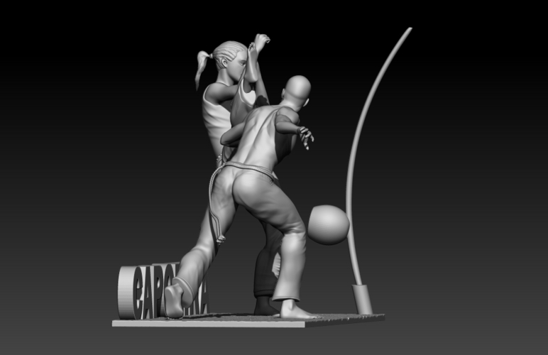 Capoeira Fight 3D Print 195523