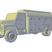 Small International Harvester S Fuel Truck 3D Printing 195558