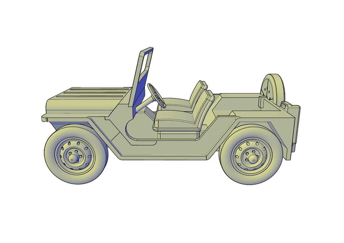 Jeep  M151 Mutt 3D Print 195581