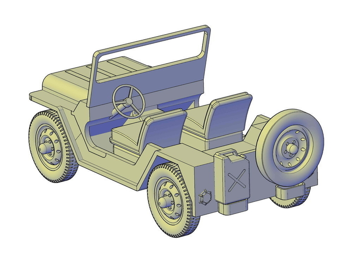 Jeep  M151 Mutt 3D Print 195582