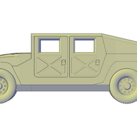 HMMWV Hummer H1 Military Slantback - Thumbnail 3