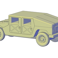 HMMWV Hummer H1 Military Slantback - Thumbnail 4